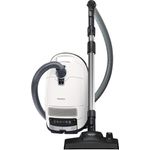 Miele Complete C3 Silence SGSK5 Bodenstaubsauger mit Beutel, 550 Watt, 12 m Aktionsradius, Lotosweiß