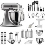KichenAid Artisan 5KSM175PS Küchenmaschine Bestseller Paket, kontur-silber, Serie: 5KSM175