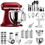 KichenAid Artisan 5KSM175PS Küchenmaschine Bestseller Paket, liebesapfelrot, Serie: 5KSM175