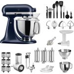 KichenAid Artisan 5KSM175PS Küchenmaschine Bestseller Paket, tintenblau, Serie: 5KSM175