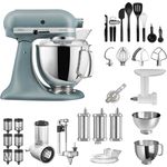 KichenAid Artisan 5KSM175PS Küchenmaschine Bestseller Paket, nebelblau, Serie: 5KSM175