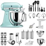 KichenAid Artisan 5KSM175PS Küchenmaschine Bestseller Paket, eisblau, Serie: 5KSM175