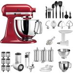 KichenAid Artisan 5KSM175PS Küchenmaschine Bestseller Paket, empire rot, Serie: 5KSM175