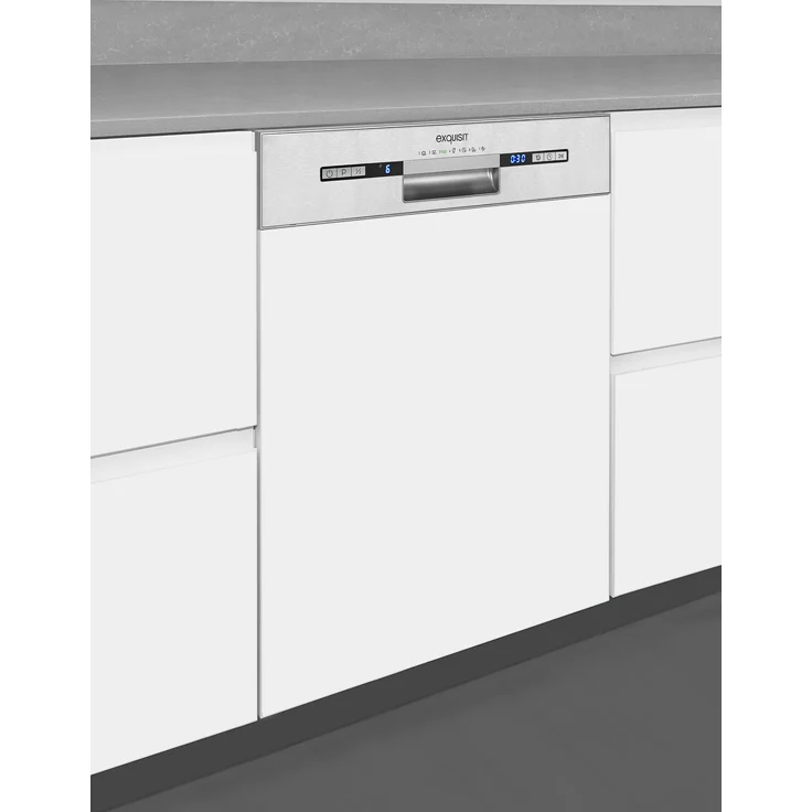 Exquisit EGSP2113-EB-030E , Geschirrspüler, E, Geräuschemissionsklasse C, Geräuschemissionen 47 Dezibel – Bild 5