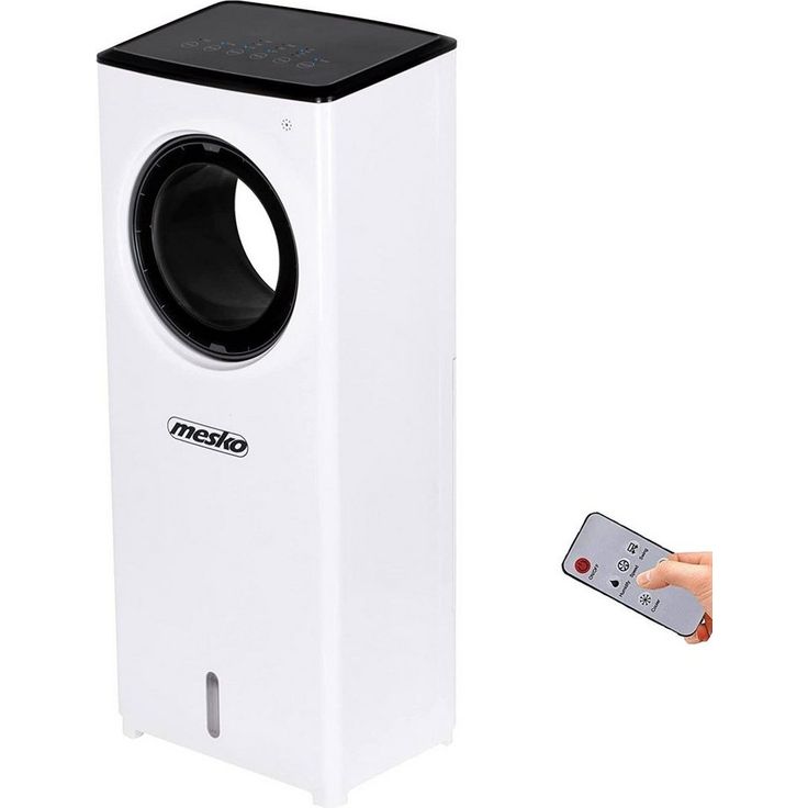 JUNG Ventilatorkombigerät BLADELESS - 3in1 mobiles Klimagerät mit Wasserkühlung & Fernbedienung, mobiler Ventilator ohne Abluftschlauch, 62,5cm groß, Luftkühler, Ventilator & Luftbefeuchter, 2L Wassertank, 3 Geschwindigkeitsstufen, 8 Std Timer, 75° Vertika
