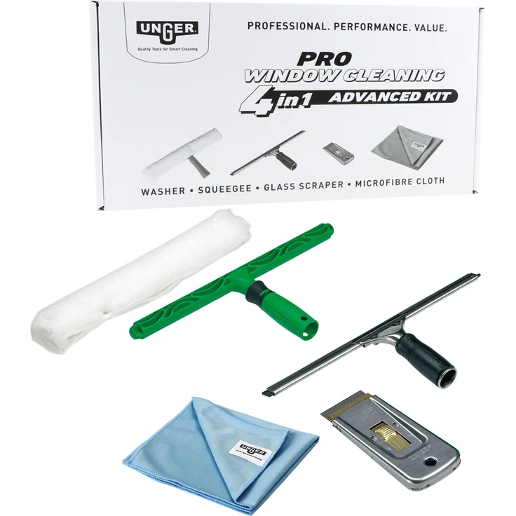 Unger Pro Glasreinigungsset AKG14 4 in 1 Neu Fensterwischset – Bild 1