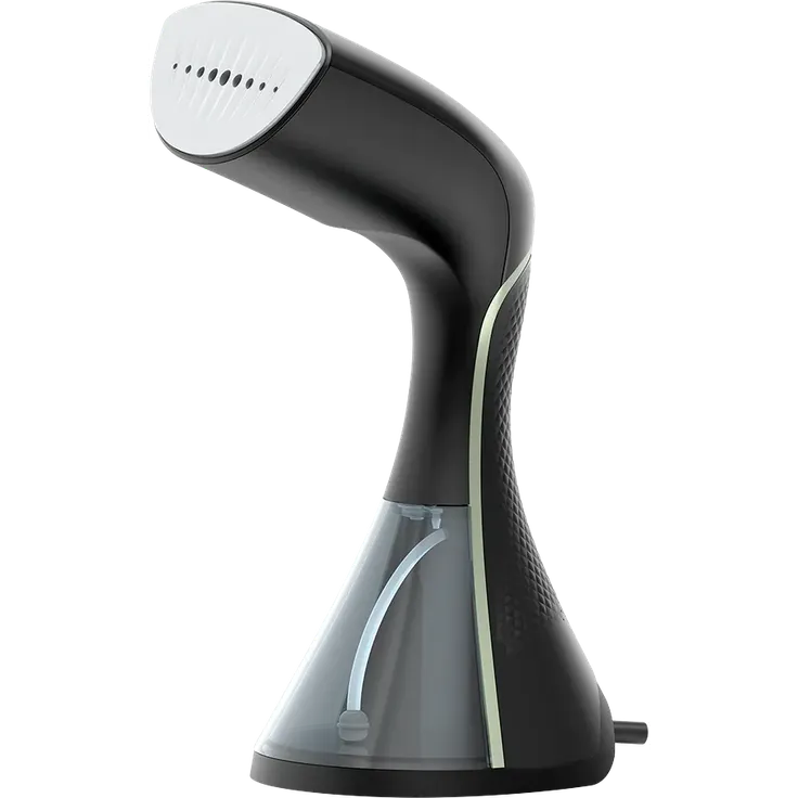 Aeno Dampfglätter GS3 160°C-250ml Wassertank-1 Bar, Dampfbürste, Schwarz, Steamer