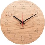 Huamet Holz Wanduhr Duhrchblick Eiche Astig, rund - Preisvergleich