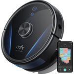 Eufy Clean LR30 Hybrid Saugroboter mit Wischfunktion, 145 min Akkubetrieb, 3000 Pa Saugleistung, iPath Lasernavigation, schwarz