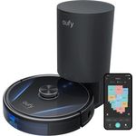 Eufy Clean LR30 Hybrid+ Saugroboter mit Wischfunktion und Absaugstation, 145 min Akkubetrieb, 3000 Pa Saugleistung, iPath Lasernavigation, schwarz