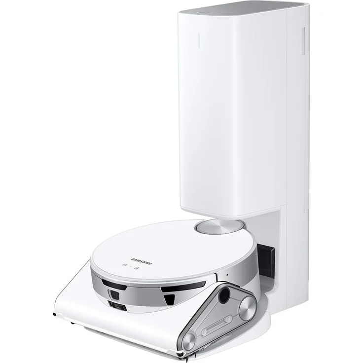 Samsung VR50T95735W-WA Jet Bot AI+ Saugroboter mit Wischfunktion und Absaugstation, 90 min Akkubetrieb, Misty White – Bild 1