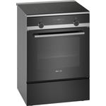 Siemens HL9S5A341 iQ500 Induktionsherd, Standgerät, Energieeffizienzklasse A, Kombi-Zone, Schnellaufheizung, ecoClean, Breite 60cm, Garraum 66 l, Anzahl der Kochstellen 4, edelstahl