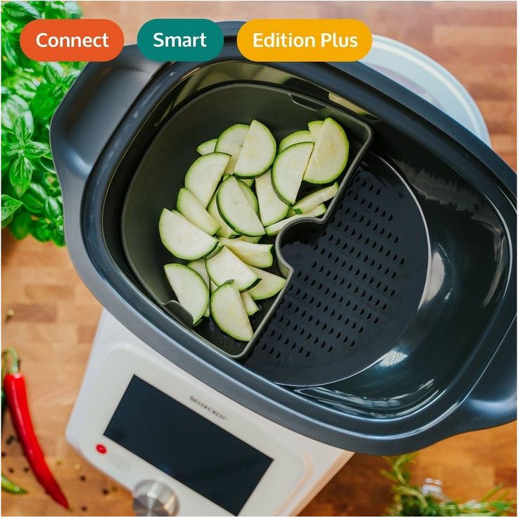 Mixcover Küchenmaschinen-Adapter mixcover Garraumteiler (HALB) für Monsieur Cuisine Connect & Smart Dampfgarraum