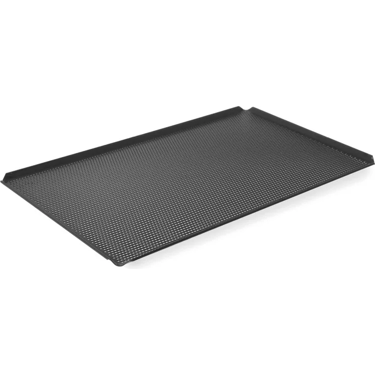 Hendi Backblech, gelocht GN 1-1 mit 4 Aufkantungen, 530x325x(H)10mm