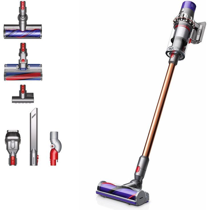 Dyson Cyclone V10 Absolute Handstaubsauger (2022), 60 min Akkubetrieb, inkl. Motorbar Bodendüse, nickel-kupfer – Bild 2