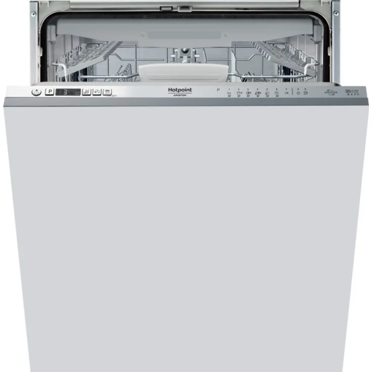 Hotpoint HI 5030 WEF, Geschirrspüler, D, Geräuschemissionsklasse B, Geräuschemissionen 43 Dezibel