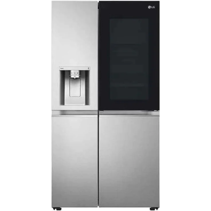LG GSXV80PZLE Side-by-Side-Kühlschrank, freistehend, edelstahl, Breite 91 cm, Energieklasse E – Bild 1