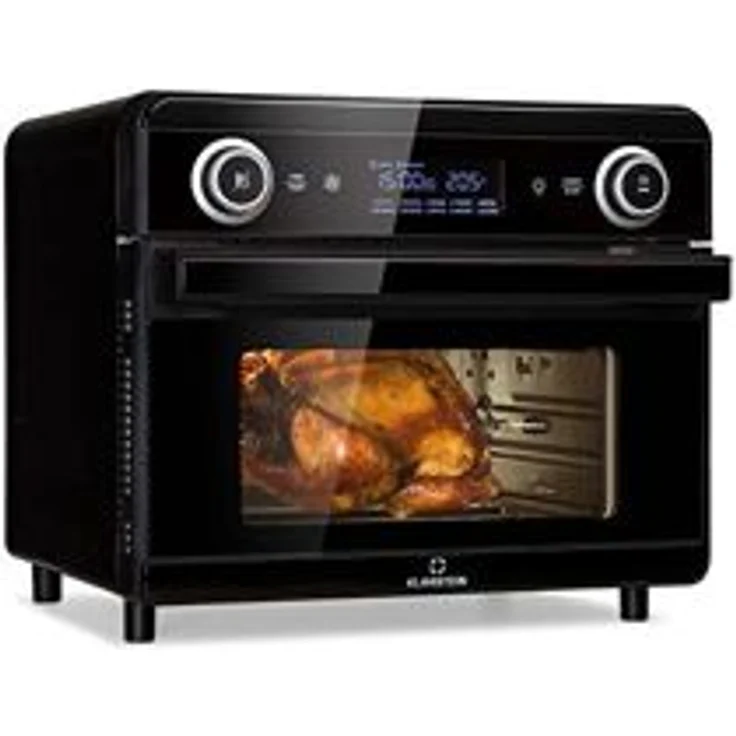 AeroVital Jumbo 3-in-1 Heißluftfritteuse Toaster Dörrautomat 1550 W 18 Liter Schwarz – Bild 1