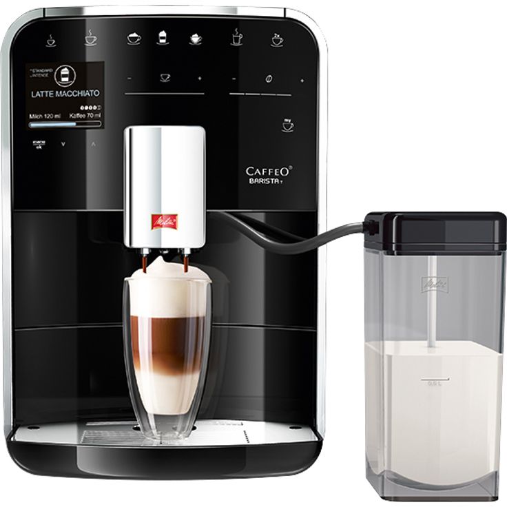 Melitta Caffeo Barista Kaffeevollautomat mit Milchsystem schwarz