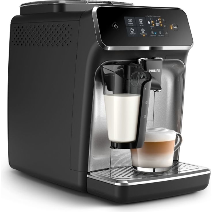 Philips 2200 Series EP2236/40 Kaffeevollautomat mit LatteGo Milchsystem schwarz, silber – Bild 2