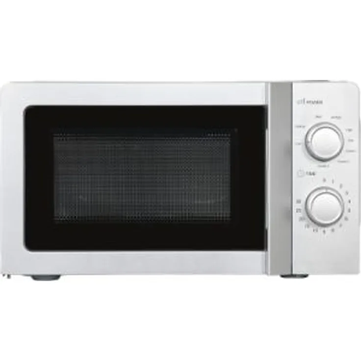 Exquisit MW717-070G Mikrowelle mit Grill, 20 Liter Garraum, 700 Watt, Timer, Auftauen, Drehteller, silber