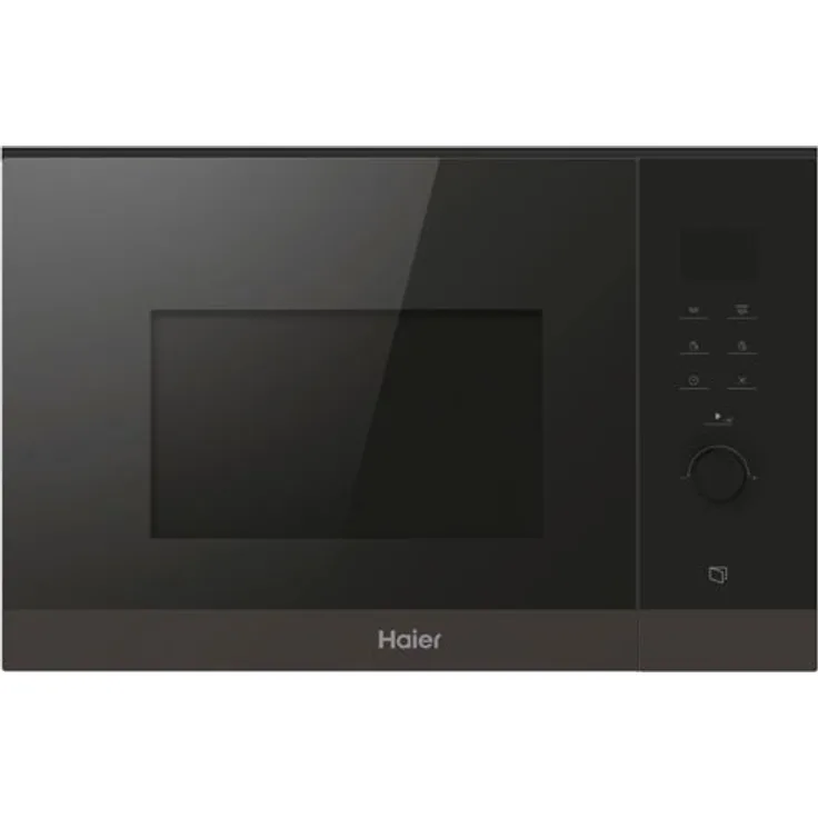 Haier HWO38MG6HXB Mikrowelle mit Grill, Einbaugerät, 900 Watt, Dampfgaren, Drehteller, schwarz - Preisvergleich