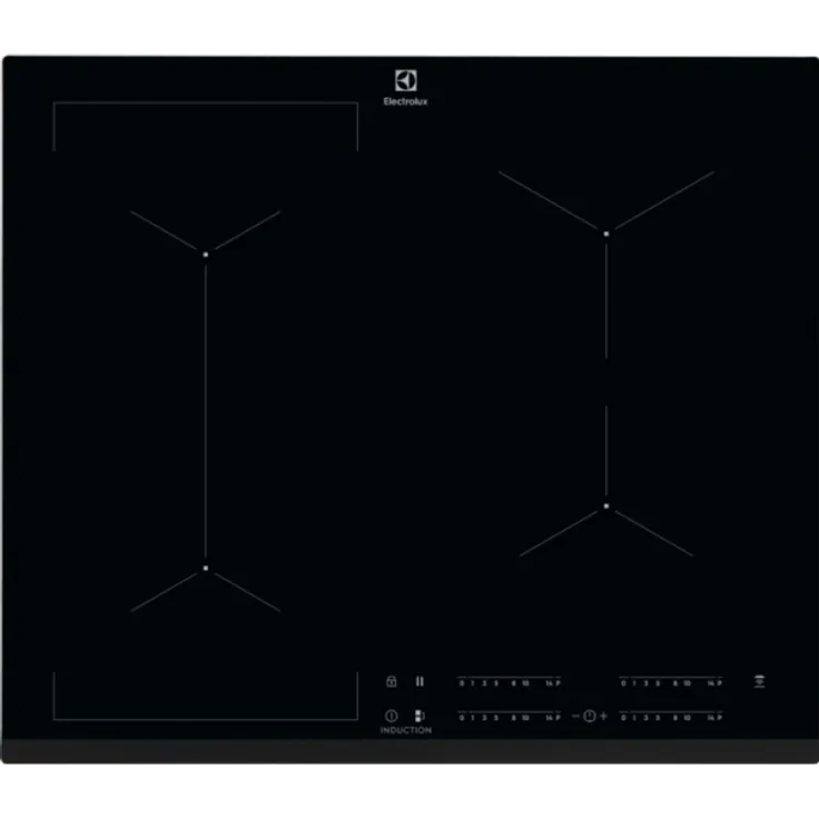 Electrolux EIV63443 Schwarz Integriert Zonen-Induktionskochfeld Glas 4 Zone(n) 4 Zone(n)