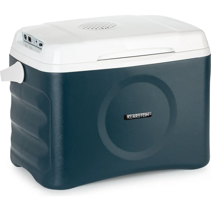 Klarstein BeerBelly 21 Thermoelektrische Kühlbox, Energieeffizienzklasse D, 21 Liter, Kühl-& Warmhaltefunktion, USB-Port, Blau – Bild 1
