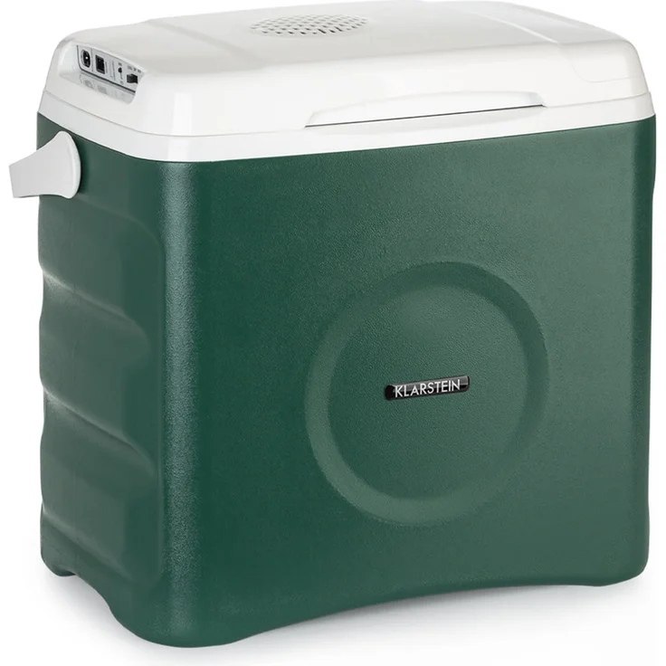 Klarstein BeerBelly 29 Thermoelektrische Kühlbox, Energieeffizienzklasse F, 29 Liter, Kühl-& Warmhaltefunktion, USB-Port, Grün – Bild 1