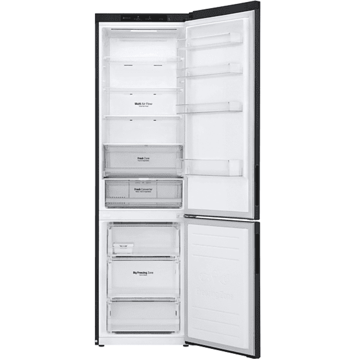 LG GBP62MCNBC Serie 6 Kühl-Gefrierkombination, freistehend, matte black, Breite 59.5 cm, Energieklasse B