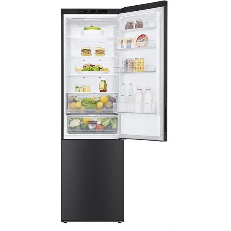 LG GBP62MCNBC Serie 6 Kühl-Gefrierkombination, freistehend, matte black, Breite 59.5 cm, Energieklasse B – Bild 3
