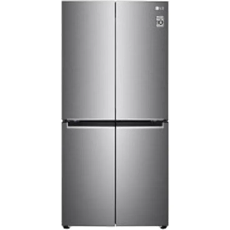 LG GMB844PZFG Side-by-Side-Kühlschrank, freistehend, edelstahl, Breite 84 cm, Energieklasse F