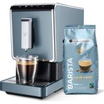 Tchibo Kaffeevollautomat Esperto Caffè 1.1 inkl. 1kg Barista Caffè Crema für Caffè Crema und Espresso, Ice Blue