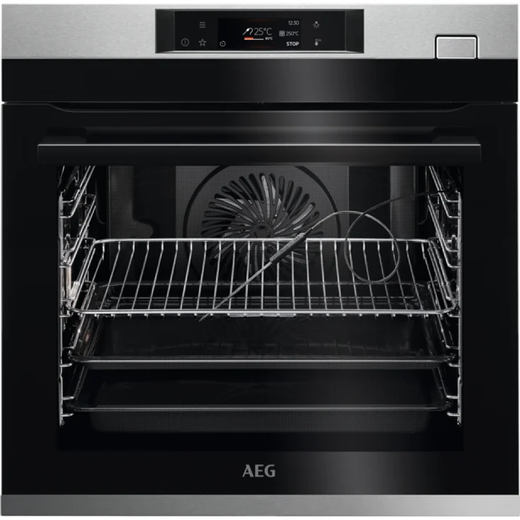 AEG BSE77228BM 71 l Einbaugerätbackofen EEK: A++ Dampfgaren AutoClean (Schwarz, Edelstahl) – Bild 1