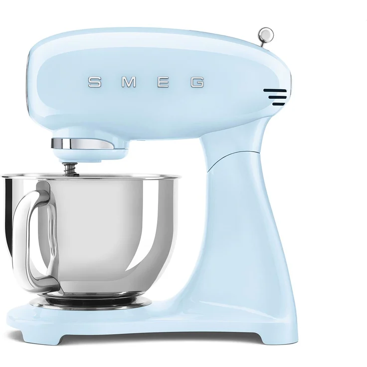 Smeg SMF03PBEU Küchenmaschine mit Direktantrieb, 800W, 4,8 L Edelstahlschüssel, pastellblau, Serie: SMF03 – Bild 1