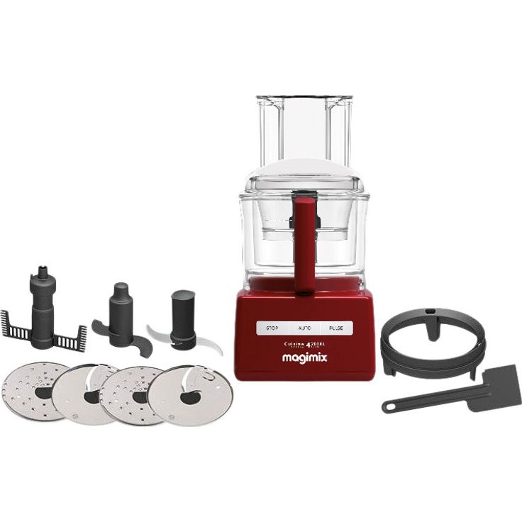 Magimix Cuisine Systeme 4200 XL Foodprozessor, 950 Watt, 3 Liter, rot