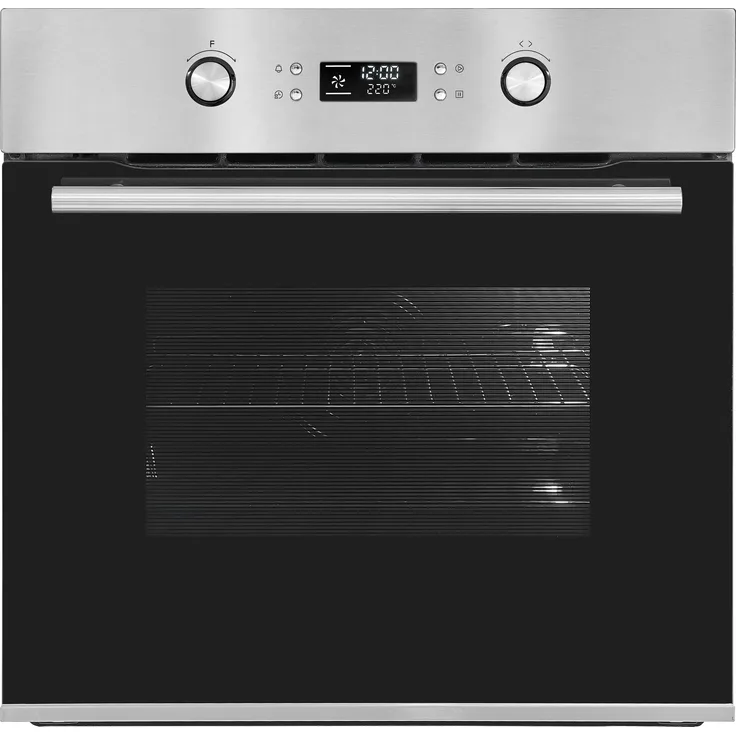 Exquisit EBEP 697-3H A+ Einbaubackofen, 60cm breit, 73L, Pizzaprogramm, Timer, Kindersicherung, Edelstahl