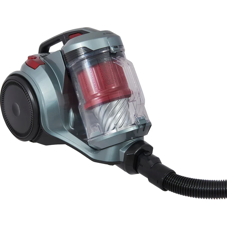Gutfels Clean 3010 Bodenstaubsauger, 850 Watt, beutellos, 9 m Aktionsradius, Zyklon-Technologie, grau-rot  – Bild 1