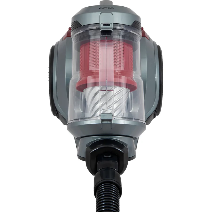 Gutfels Clean 3010 Bodenstaubsauger, 850 Watt, beutellos, 9 m Aktionsradius, Zyklon-Technologie, grau-rot  – Bild 2