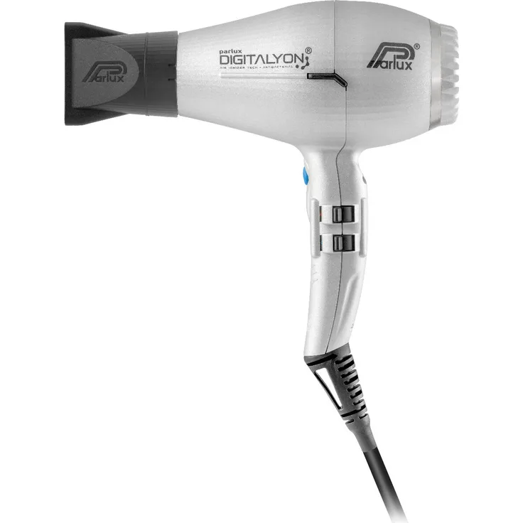 Parlux Digitalyon Haartrockner, 2400 Watt, Kaltstufe, Ionen-Technologie, silber