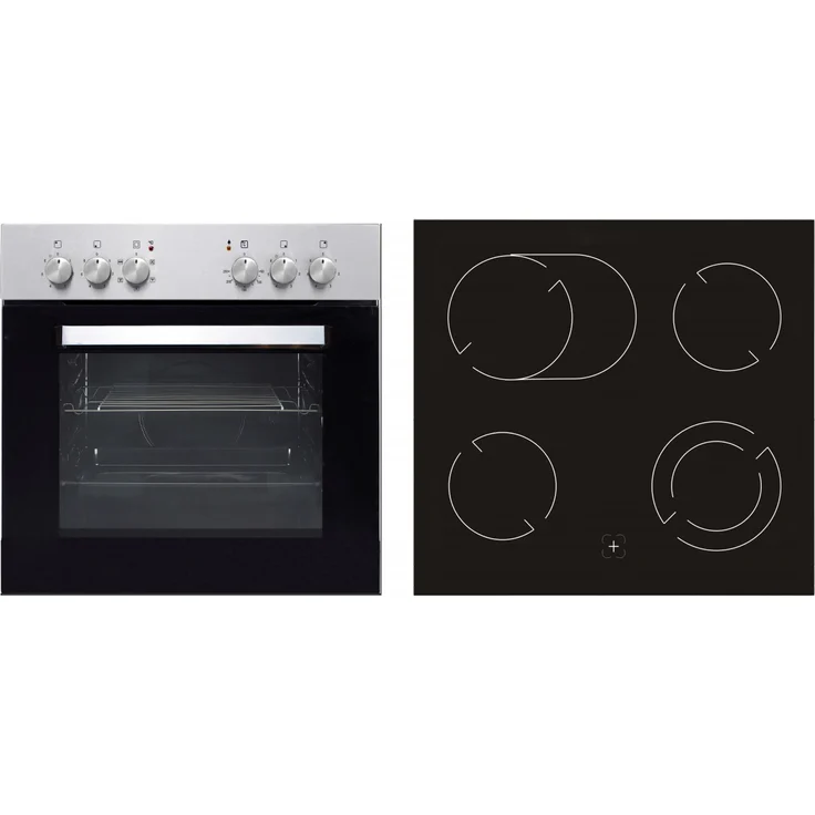 PKM Einbau-Herdset BIC4-2KB GKU-IX2 59 Liter Garraum, 5 Backofen Funktionen, Energieeffizienzklasse – Bild 1