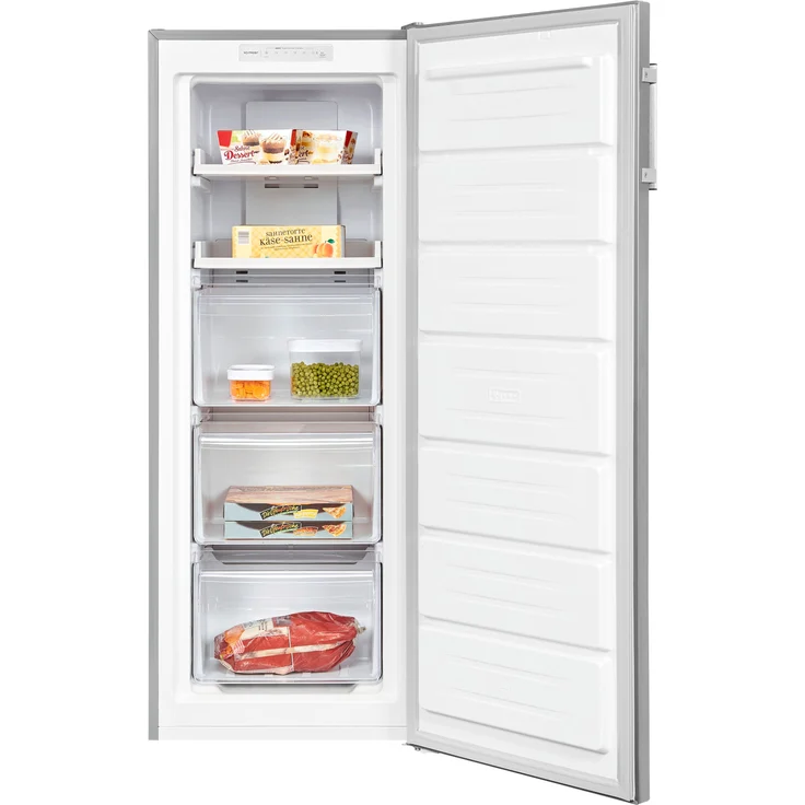 Exquisit GS231-NF-H-010D Gefrierschrank, freistehend, inoxlook, Energieklasse E – Bild 5