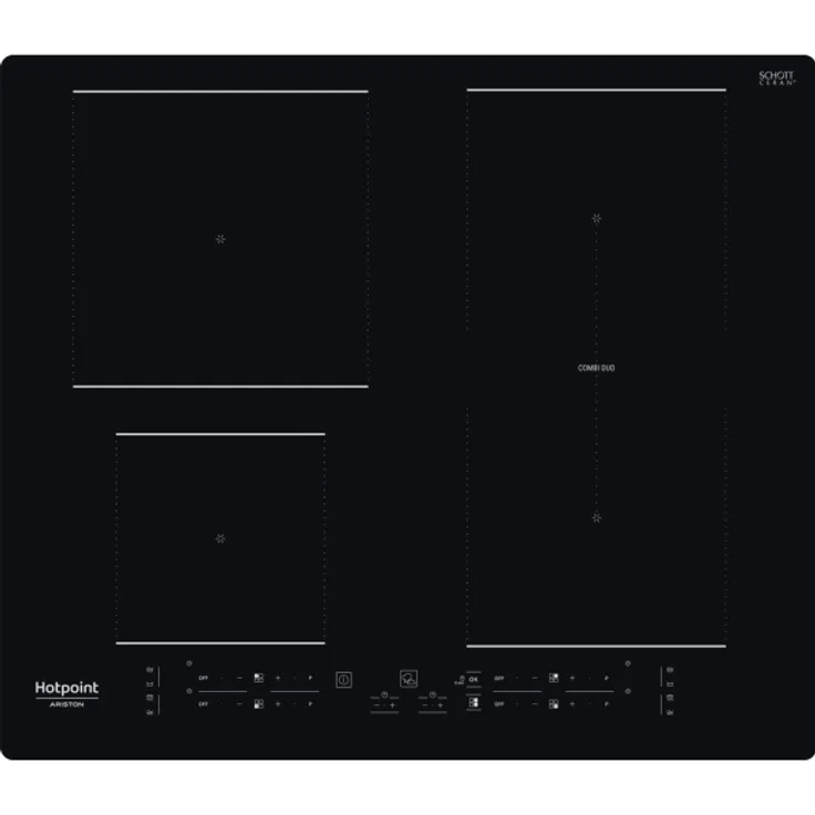Hotpoint HB 4860B NE Induktionskochfeld, Schwarz, Integriert, 59 cm, Glaskeramik, 4 Zone(n)