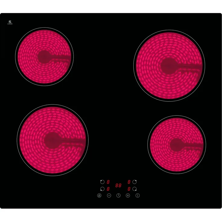 PKM KF4 Glaskeramikkochfeld, Touch Control, Timer