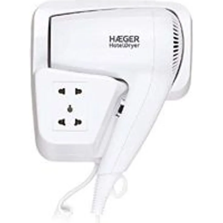Haeger HOTEL DRYER Wandhaartrockner, 1200 W, weiß