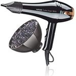 Haeger TURBO DRYER Haartrockner, 1800W, Überhitzungsschutz, inkl. Diffusor, schwarz
