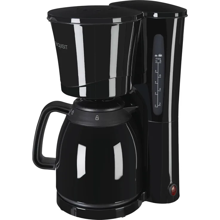 Exquisit KA 6502 Filterkaffeemaschine für 10 Tassen, Isolierkannen, schwarz