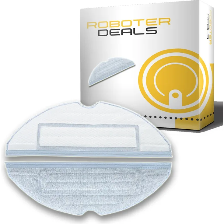 Roboter-Deals Mikrofaserpad, Wischtuch, Ersatzpad 2 Stück, für Roborock S7 MaxV, MaxV Ultra, MaxV Plus