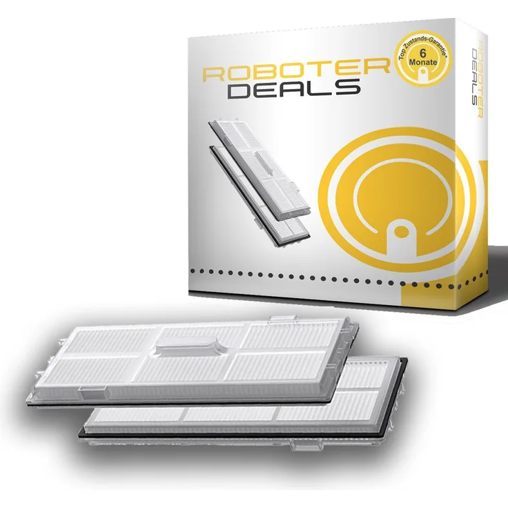 Roboter-Deals Feinstaubfilter, Ersatz-Filter 2 Stück, für Roborock Q7 Max u. Q7 Max Plus