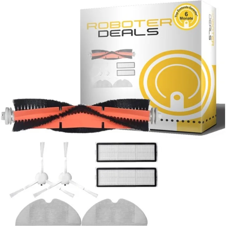 Roboter-Deals Zubehör Set Trouver Finder 1x Hauptbürste, 2x Filter, 2x Seitenbürste, 2x Pad